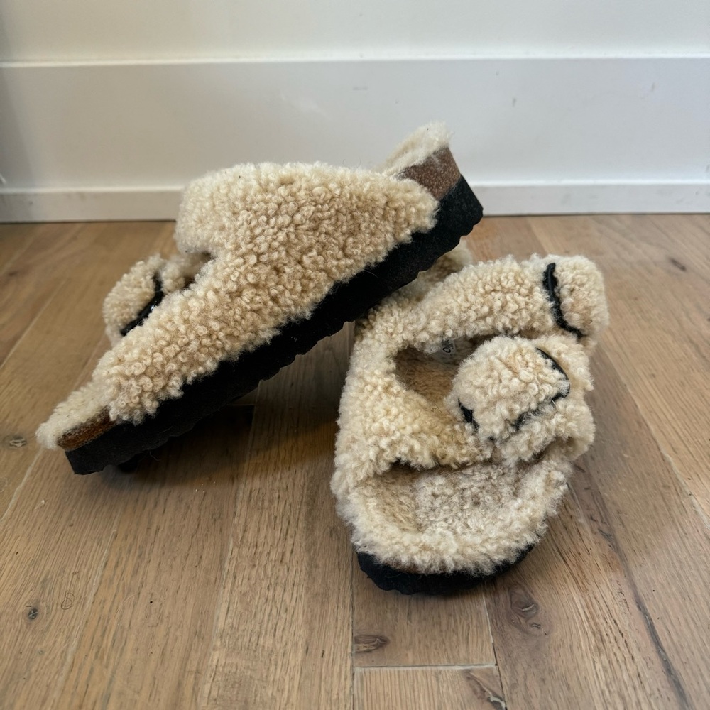Birkenstock Papillo Arizona Big Buckle Shearling Size